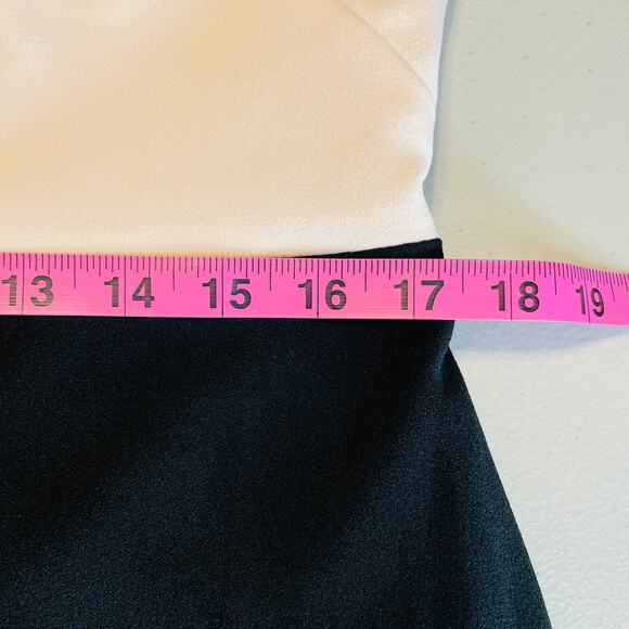 Tommy Hilfiger Pink Black Color Block Sleeveless Classic Sheath Dress Plus 14 - Picture 12 of 14